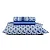 JG CAMA COT PRATA 150F QUEEN RYAN AZUL - Imagem 1